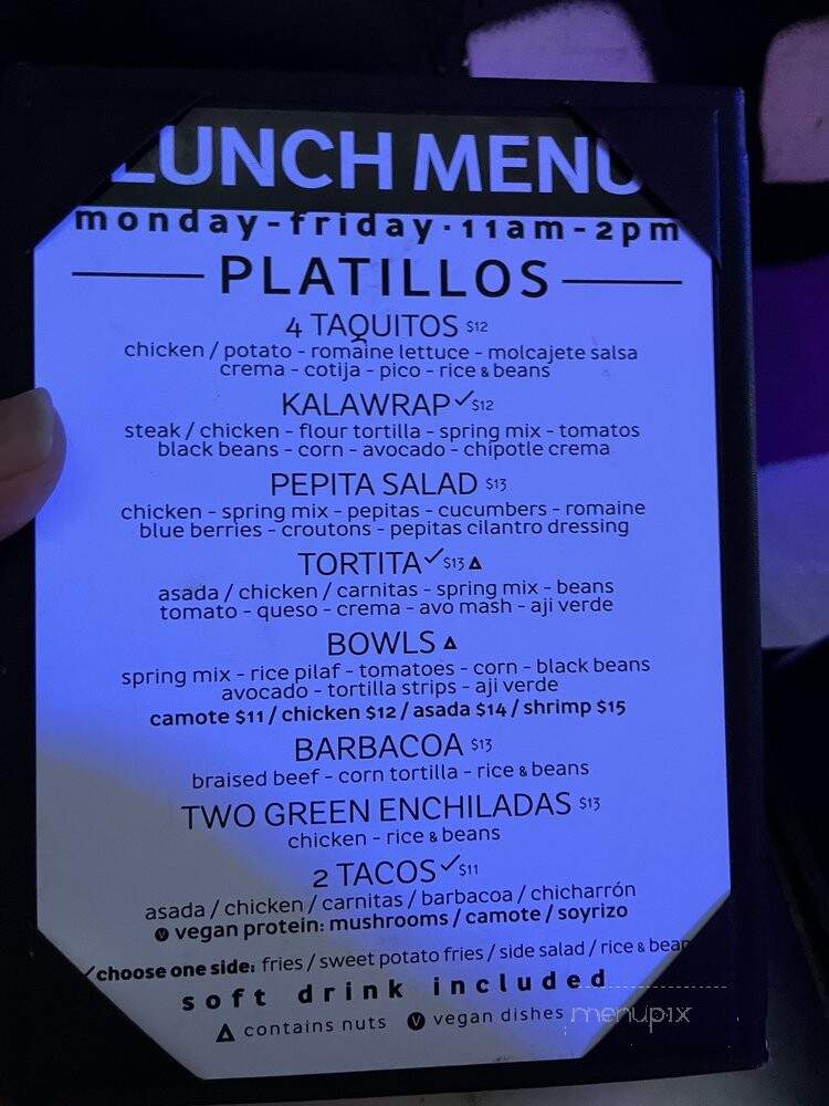 Kalaveras - Pasadena, CA menu_pic