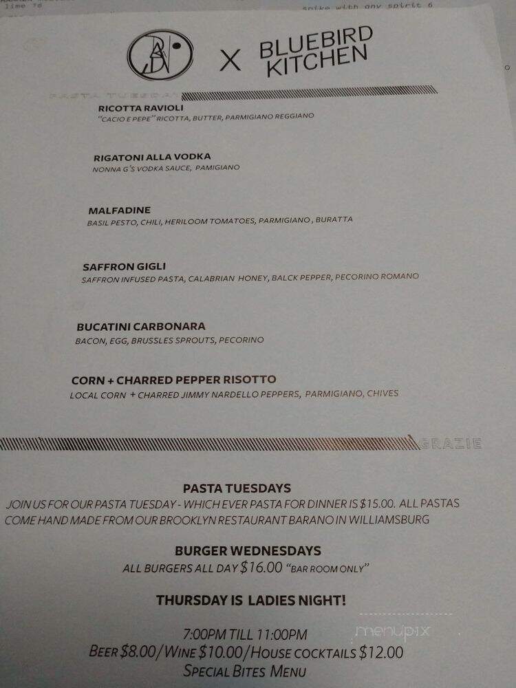 Bluebird Kitchen - Bellmore, NY menu_pic
