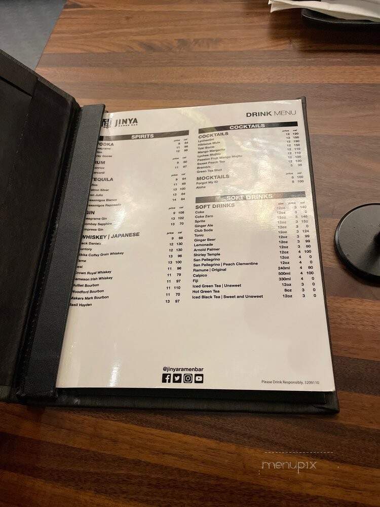 JINYA Ramen Bar - Duluth, GA menu_pic