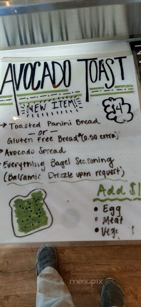 Waterbean Coffee - Charlotte, NC menu_pic