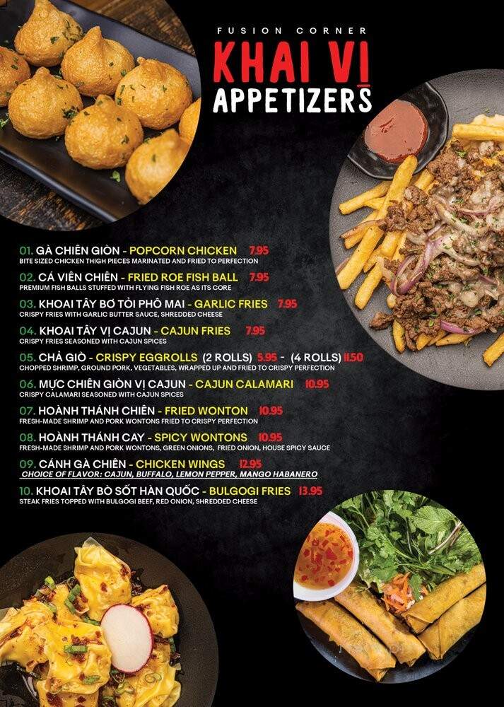 Fusion Corner - Stanton, CA menu_pic