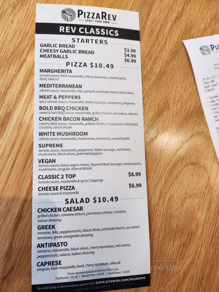 PizzaRev - Placentia, CA menu_pic