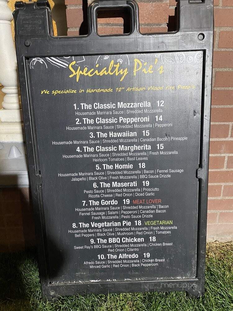 Picasso Pie Wood Fire Pizza - Los Angeles, CA menu_pic