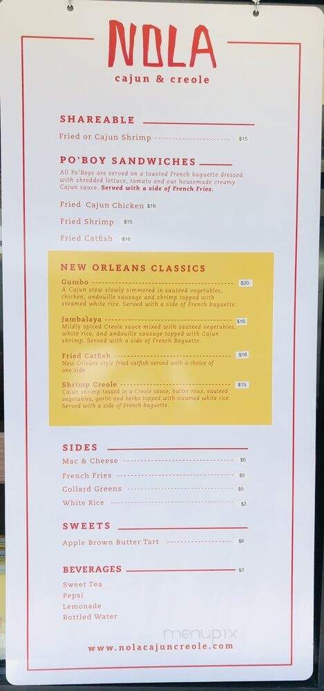 Nola Cajun & Creole - Montebello, CA menu_pic