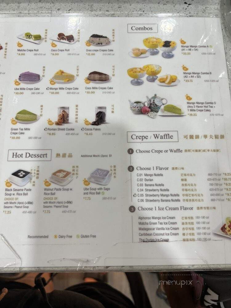 Mango Mango Dessert - Aiea, HI menu_pic