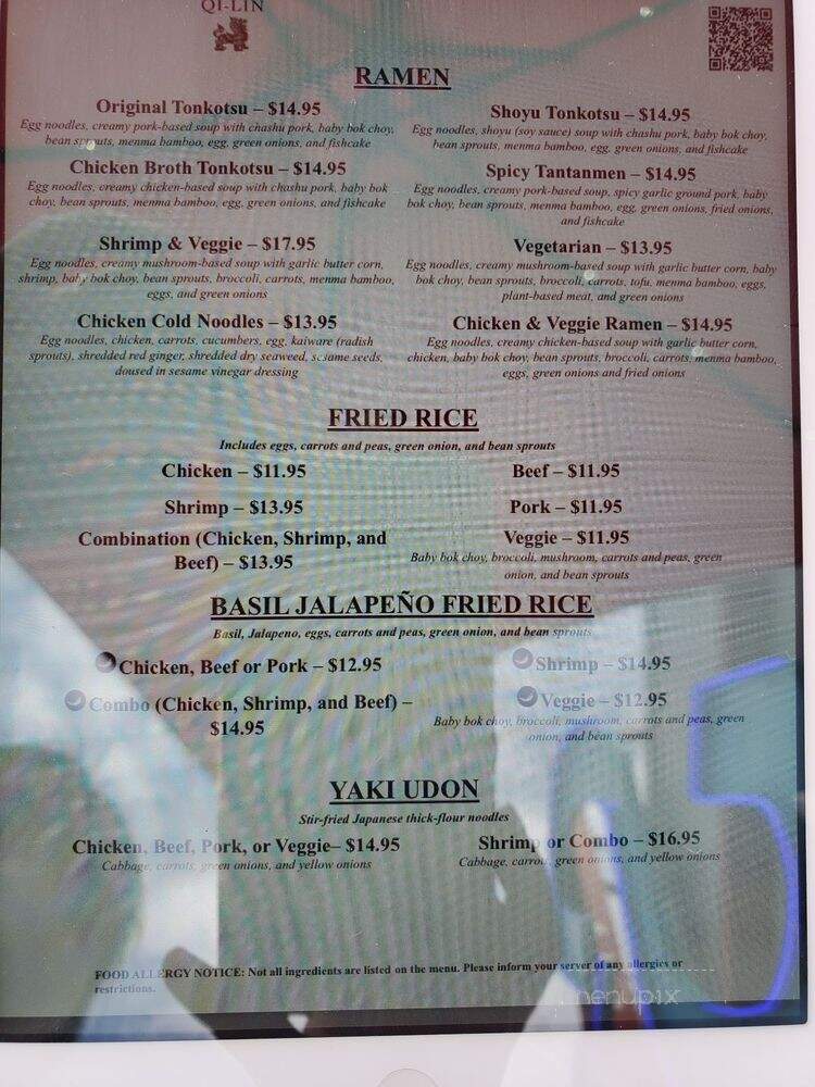 Qi-Lin - Aurora, CO menu_pic