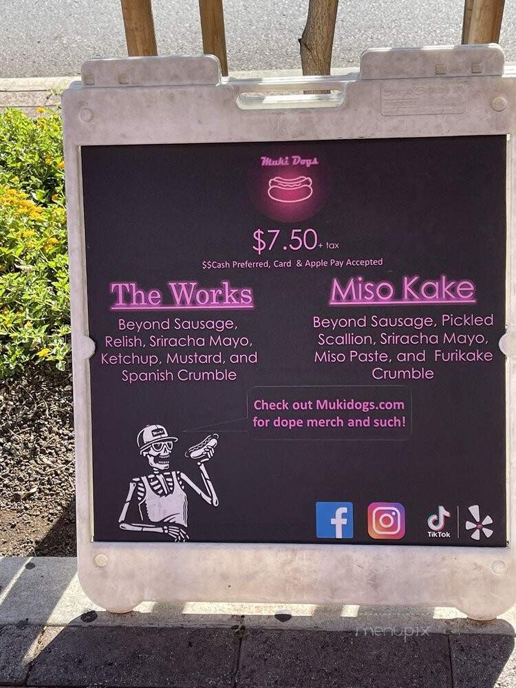 Muki Dogs - Honolulu, HI menu_pic