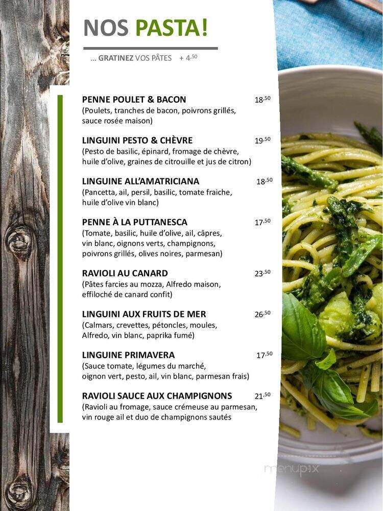 Le Ruse Renard - Mont-Tremblant, QC menu_pic