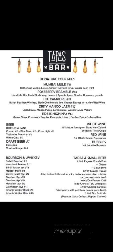 Tapas Bar & Lounge - Queens, NY menu_pic
