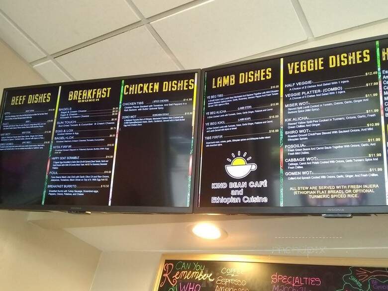 Kind Bean Cafe & Bakery - Sacramento, CA menu_pic
