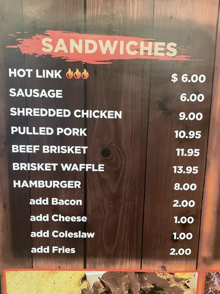 Uncle B's Smokehouse BBQ - Las Vegas, NV menu_pic
