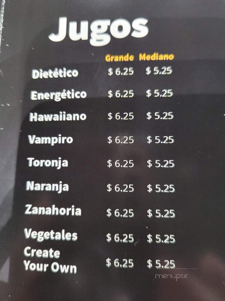 Tortas Manantial - Avondale, AZ menu_pic