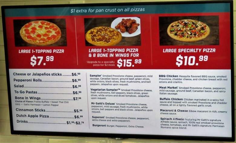 Mr Gatti's Pizza - Houston, TX menu_pic