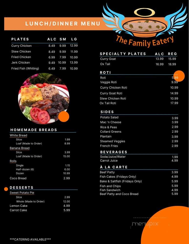 The Family Eatery - Quantico, VA menu_pic