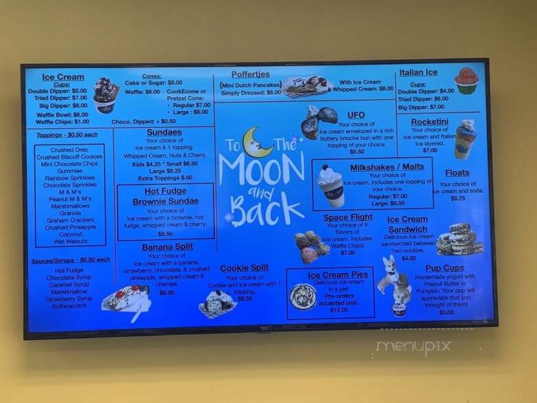 To the Moon and Back Frozen Treats - Oak Ridge, NC menu_pic