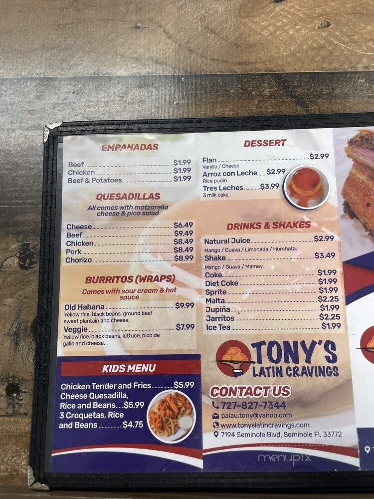 Tony's Latin Cravings - Seminole, FL