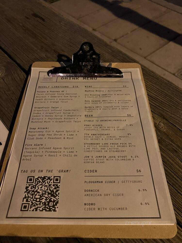The Bar Cart - West Reading, PA menu_pic