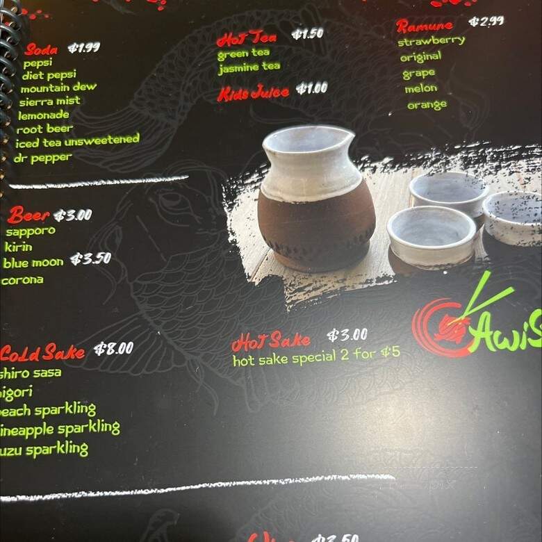 Awi Sushi - Colorado Springs, CO menu_pic
