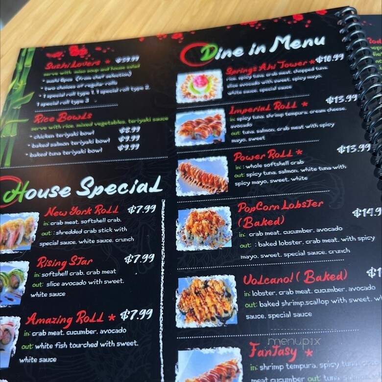Awi Sushi - Colorado Springs, CO menu_pic