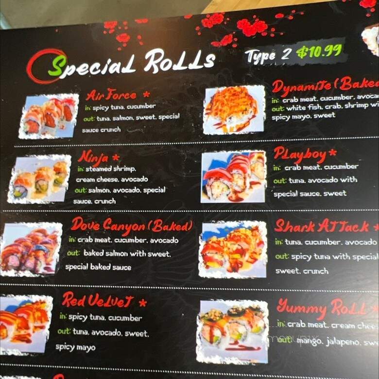 Awi Sushi - Colorado Springs, CO menu_pic