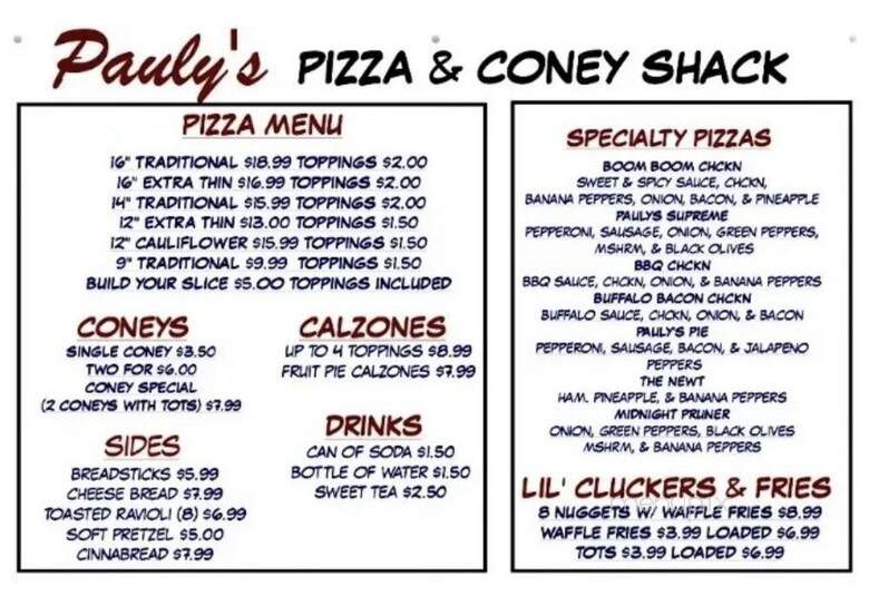 Pauly's Pizza and Coney Shack - Saint Charles, MO