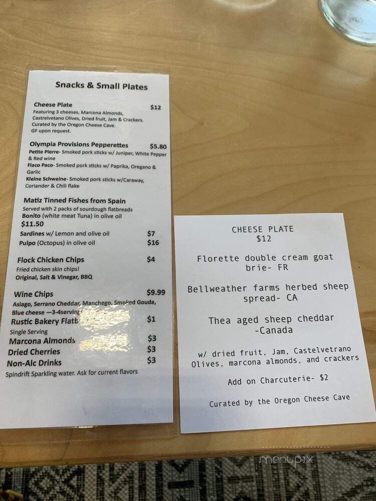 Catalyst Wine Collective - Phoenix, OR menu_pic