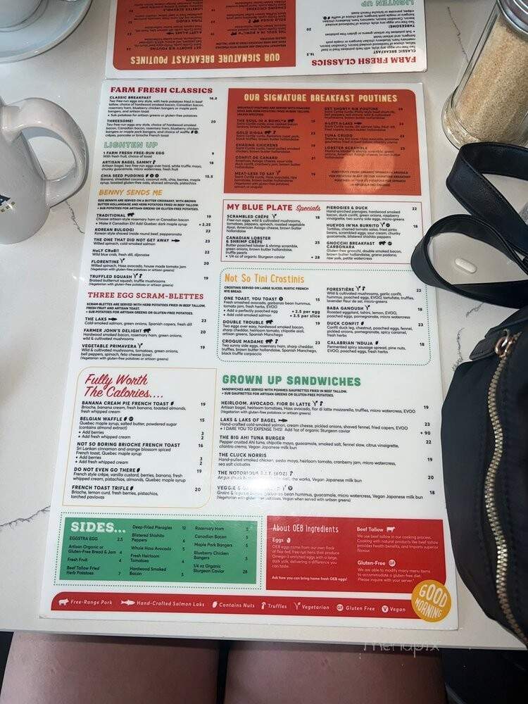 OEB Breakfast - Kelowna, BC menu_pic