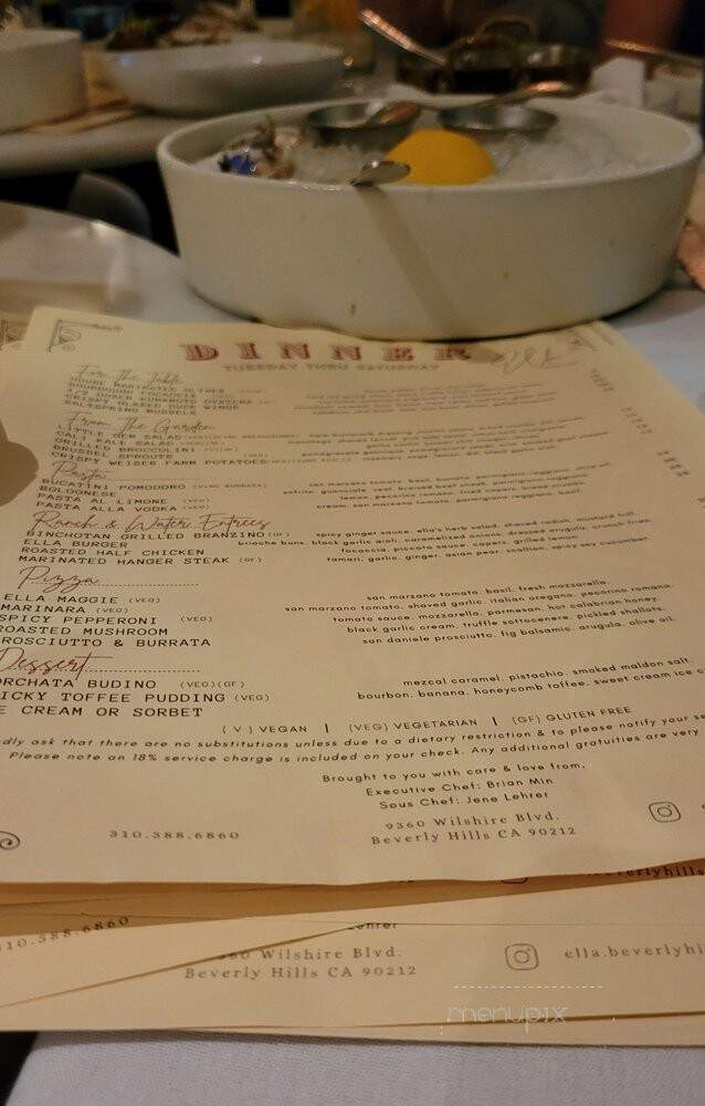Beverly Hills - Beverly Hills, CA menu_pic