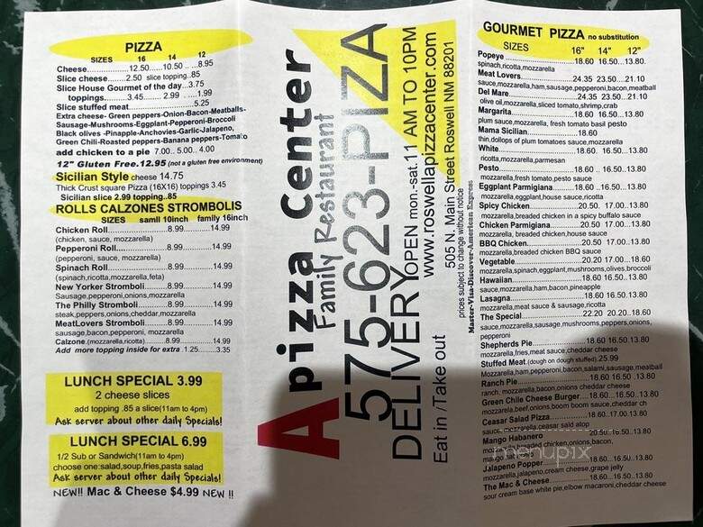 Roswell Apizza Center - Roswell, NM