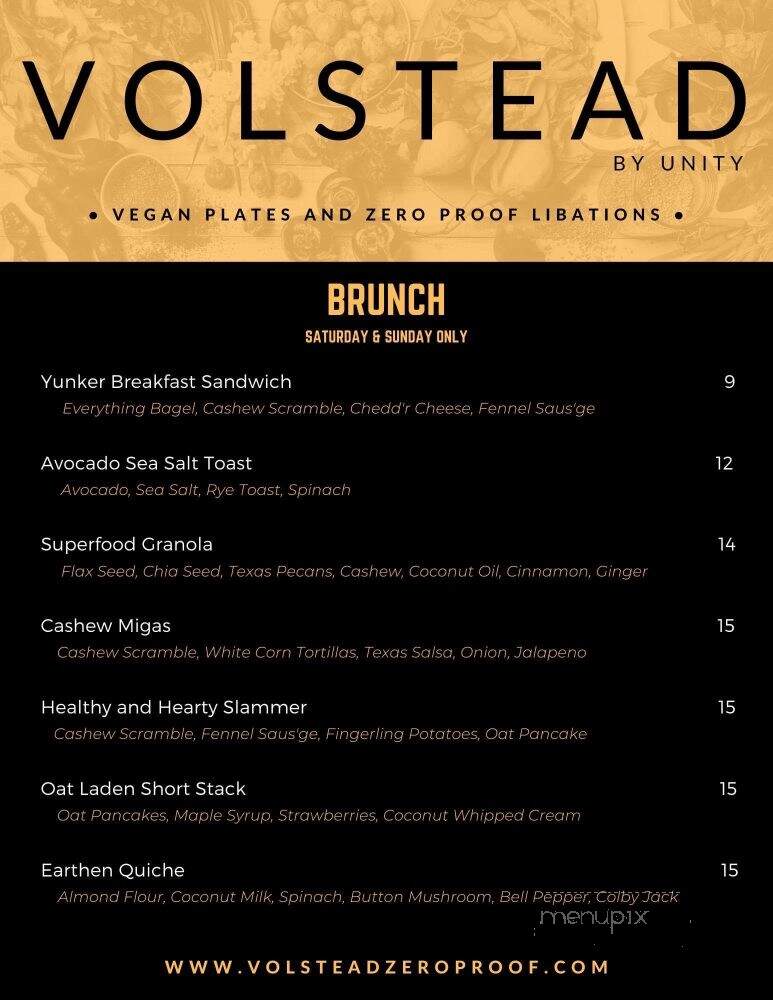 The Volstead by Unity - Philadelphia, PA menu_pic