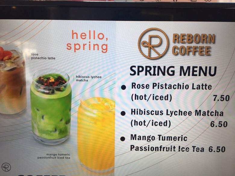 Reborn Coffee - San Francisco, CA menu_pic