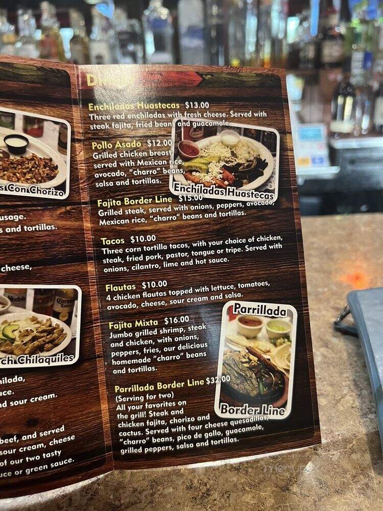 Borderline Bar & Restaurant - Halethorpe, MD menu_pic
