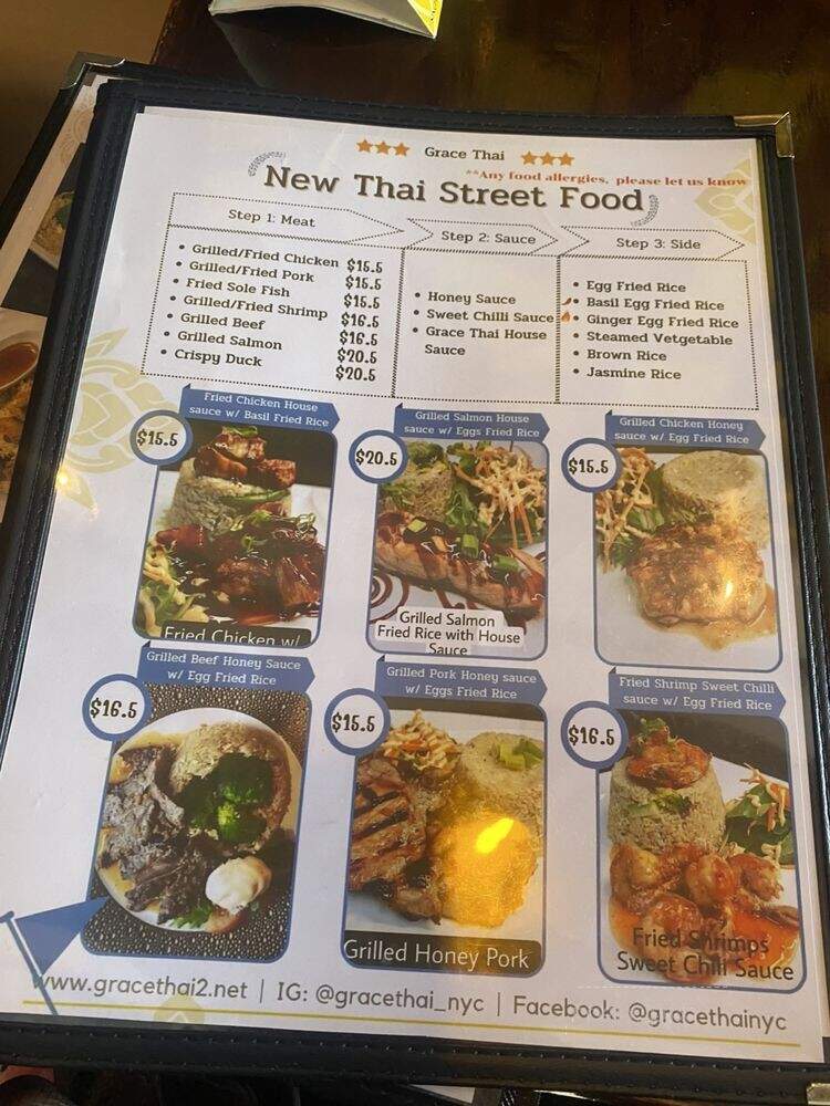 Grace Thai 2 - New York, NY menu_pic