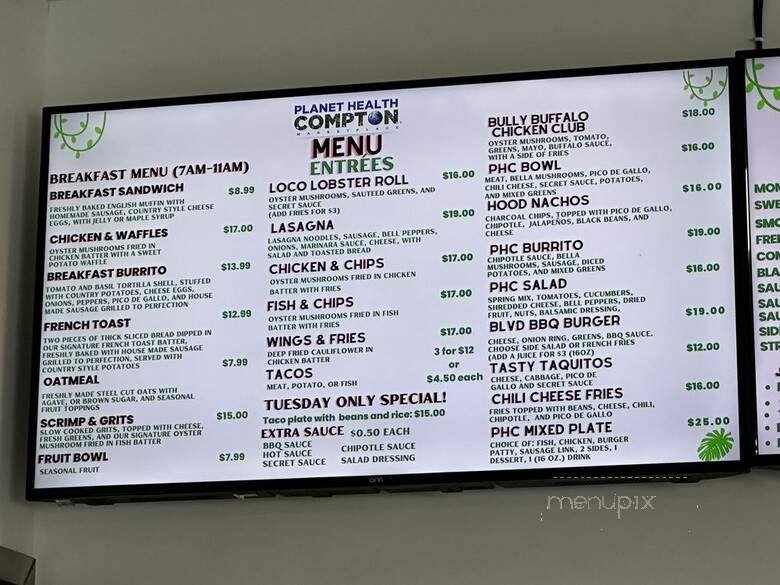 Planet Health - Compton, CA menu_pic