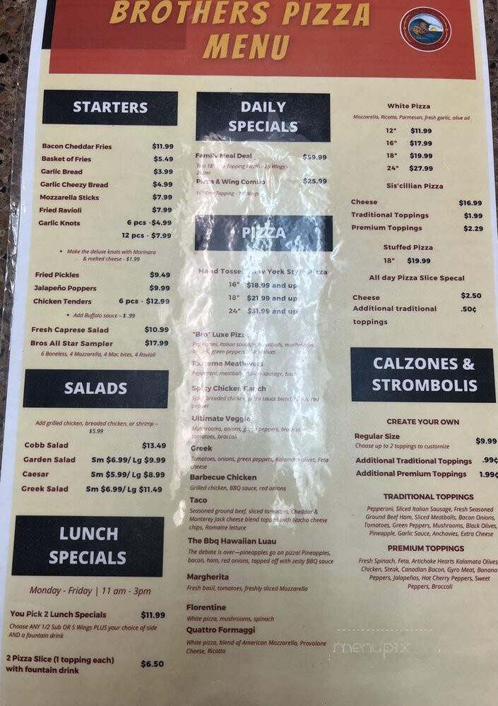 Brothers Pizza - Virginia Beach, VA menu_pic