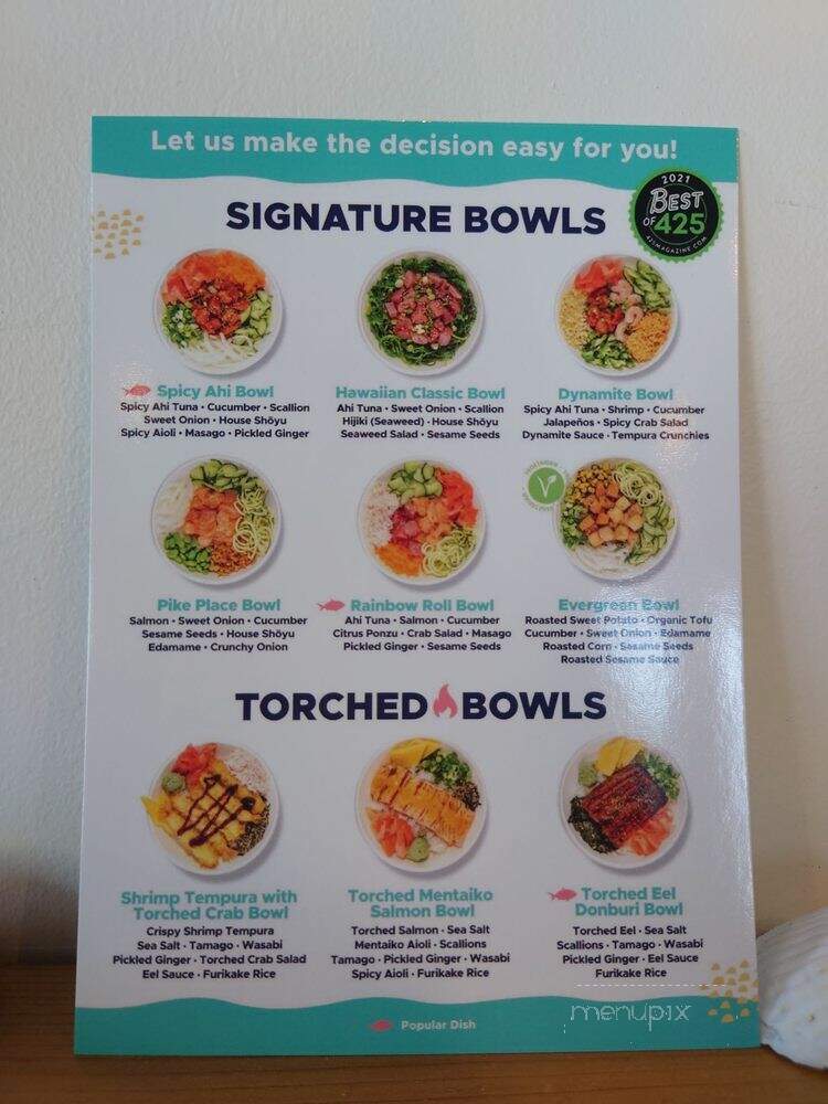 Just Poke - Renton, WA menu_pic