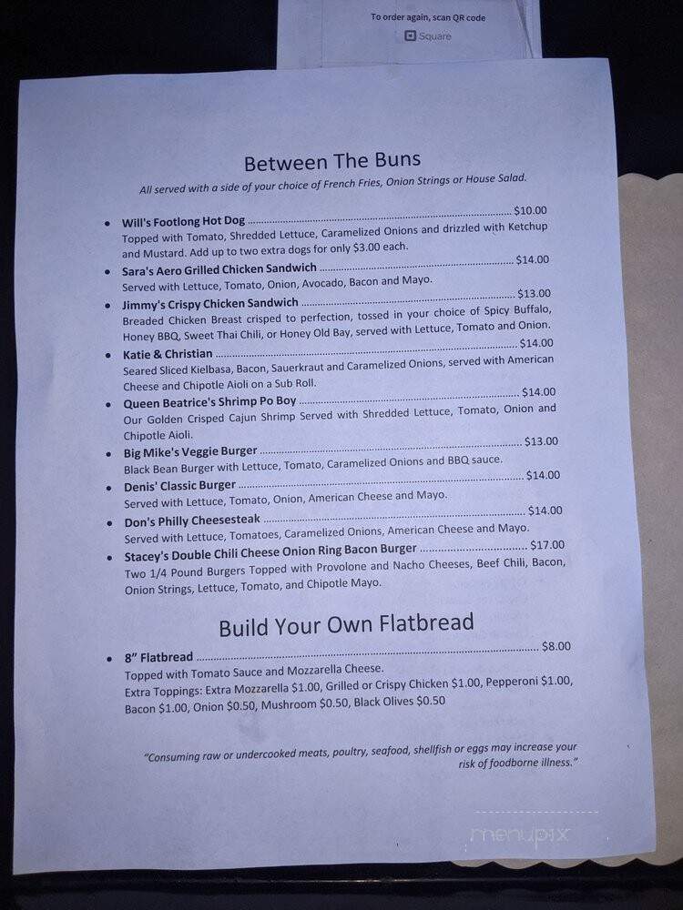 Central Bar - Baltimore, MD menu_pic