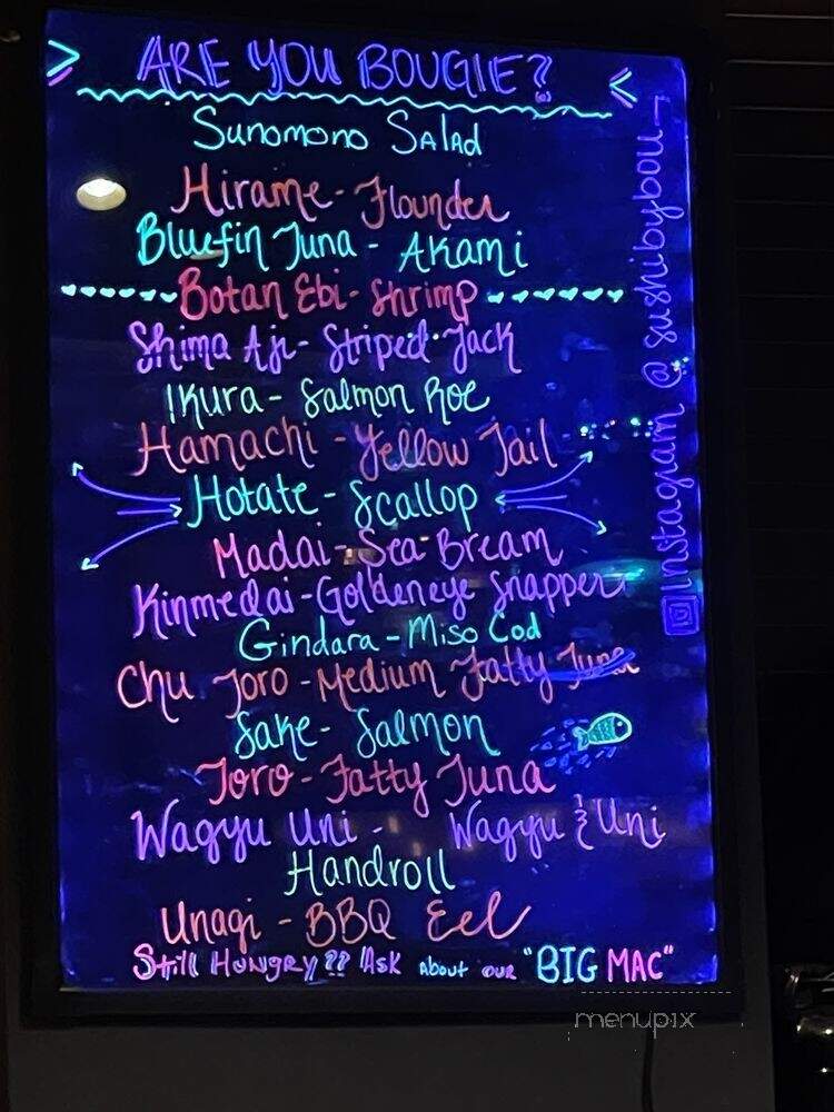 Sushi By Bou - Fort Lauderdale, FL menu_pic