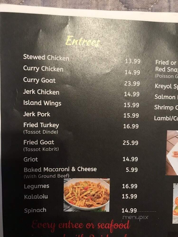 Kreyol Spice Cuisine - Tampa, FL menu_pic