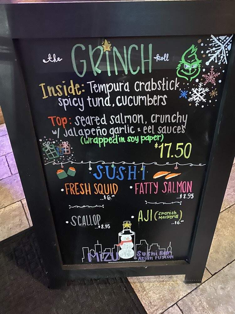 Mizu Sushi Bar & Asian Fusion - New Orleans, LA menu_pic