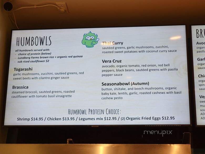 Humbowl - Berkeley, CA menu_pic
