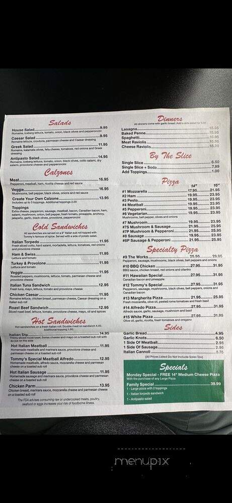 Tommy menu_pic