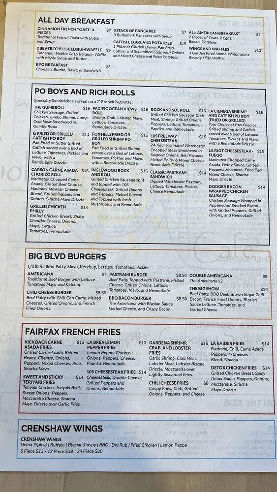 Sol of LA Cafe - Los Angeles, CA menu_pic