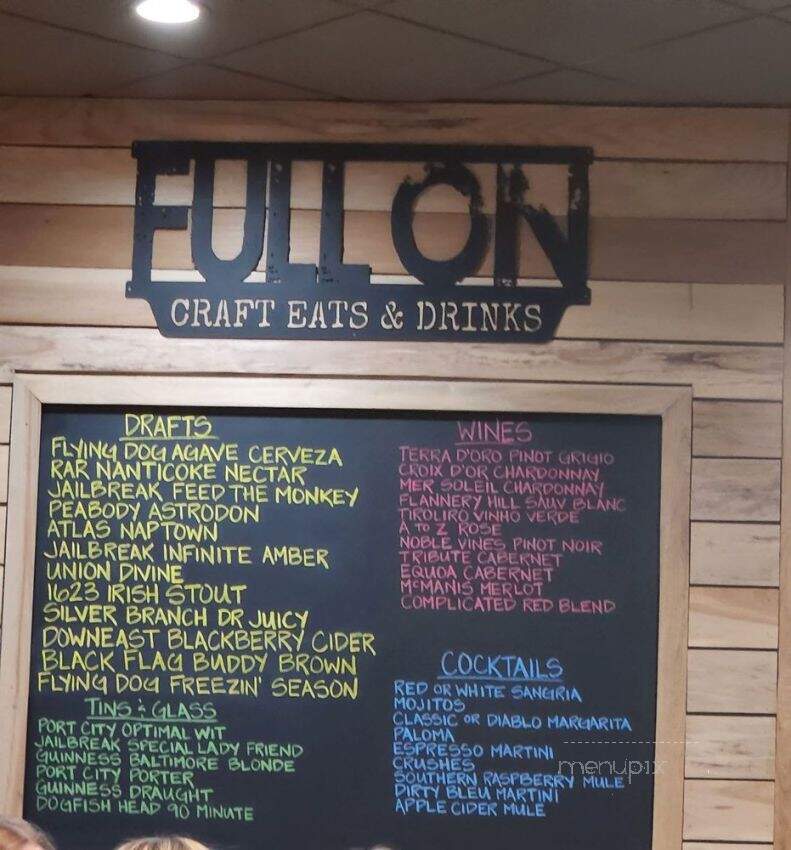 Full On Craft Eats & Drinks - Annapolis, MD
