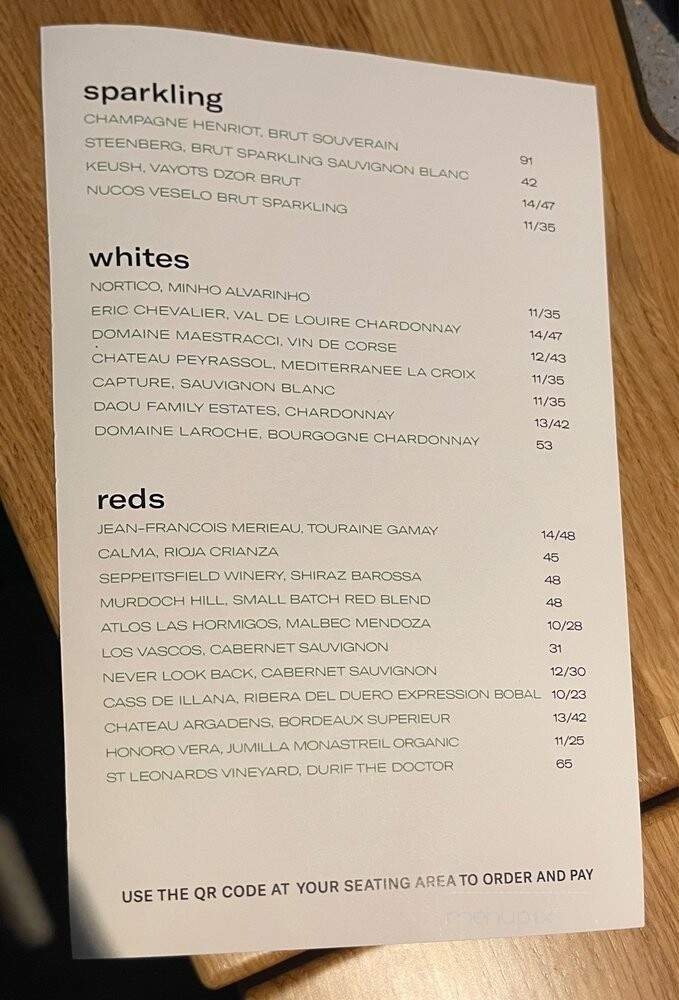The Hart - Nashville, TN menu_pic