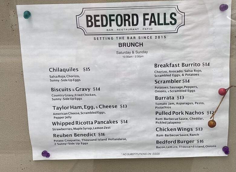 Bedford Falls - Charleston, SC menu_pic