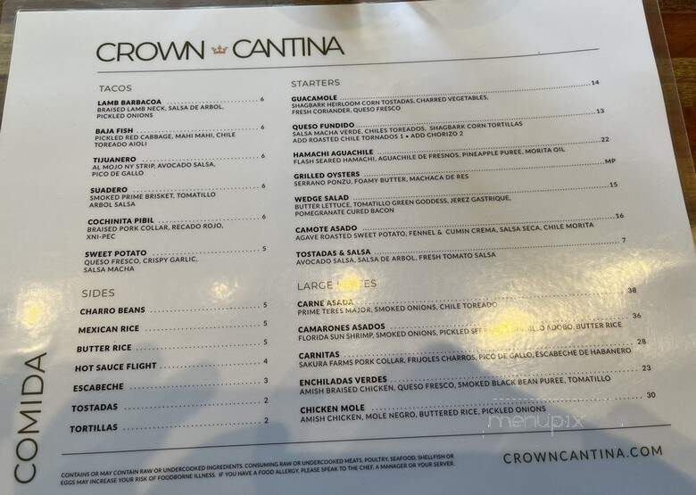 La Cantina - Cincinnati, OH menu_pic