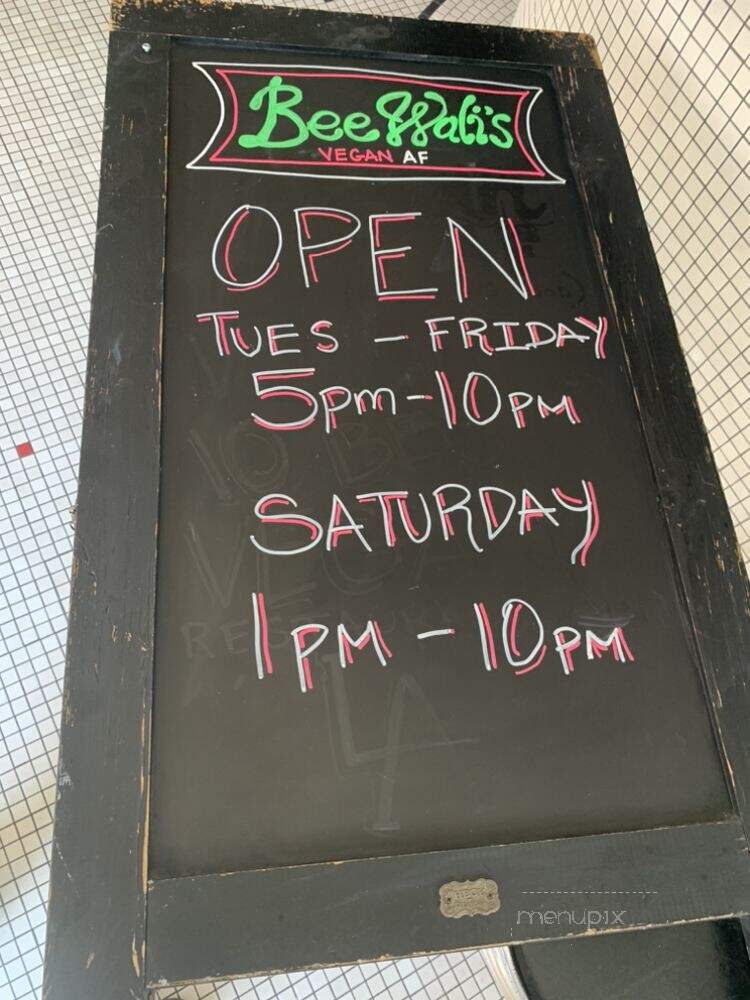 BeeWali's Vegan AF - Los Angeles, CA menu_pic