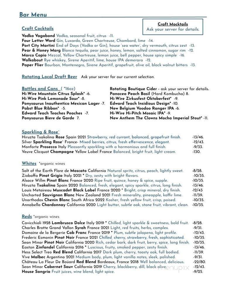 Three10 - Wilmington, NC menu_pic