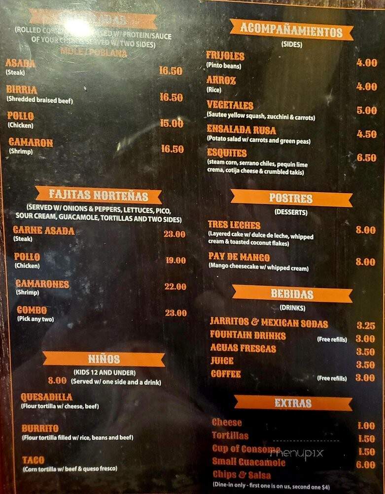 Don Sebas Taqueria - Woodbridge, VA menu_pic